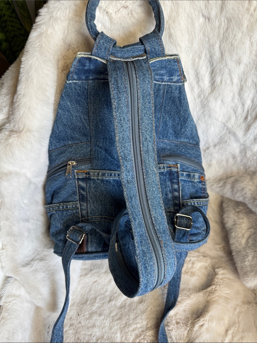 Levi's Denim Backpack Purse in Classic Blue - Picture 11 of 16